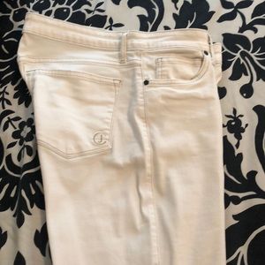 Ecru white Cookie Johnson pants LONG TALL